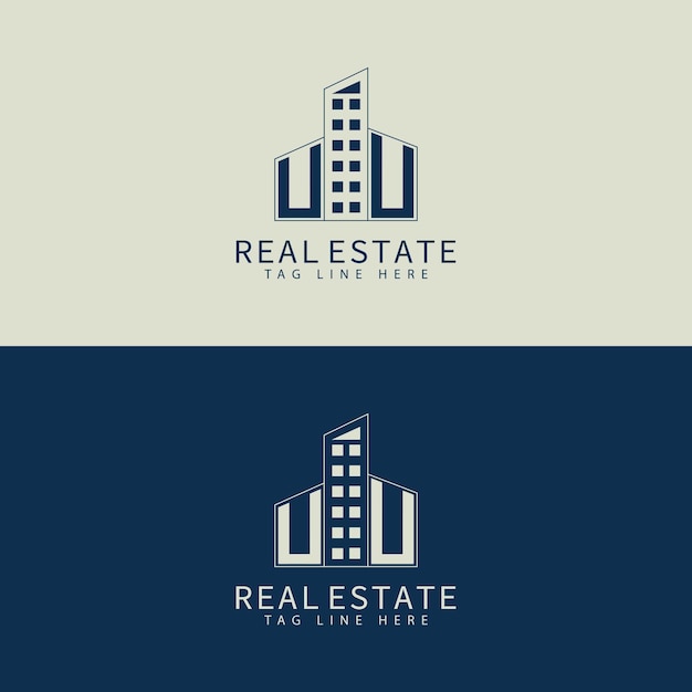 UU initial monogram logo for real estate with home shape creative design