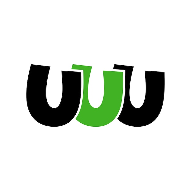 uuu creative letter logo design