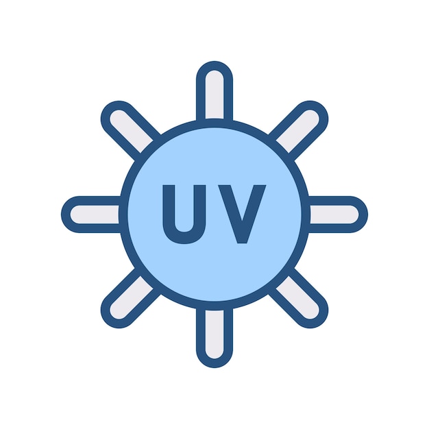 Vector uv icon