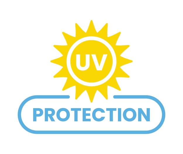 Vector uv protection icon.