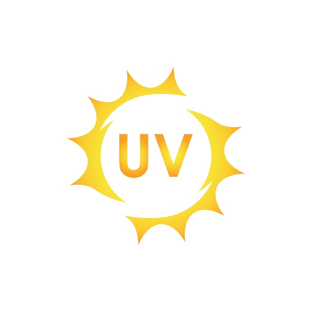 Uv 保護のベクトルのアイコン 紫外線のロゴ