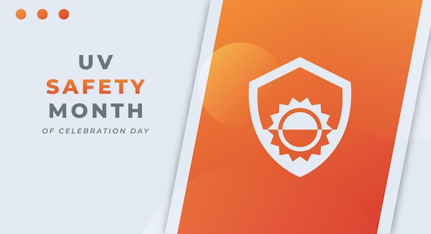 Uv safety month celebration vector design for background poster banner advertising
