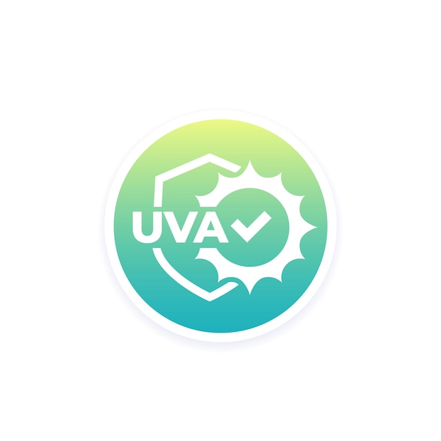 太陽のベクトルと uva 保護アイコン