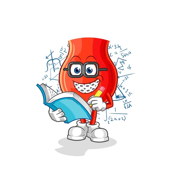 Uvula geek cartoon cartoon mascot vector