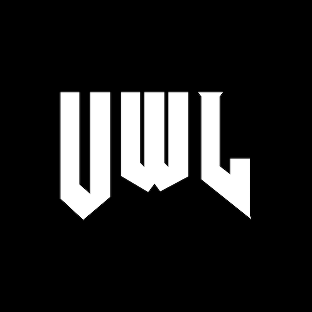 UWL letter logo ontwerp voor technologiebedrijf UWL logo ontwerp zwarte en witte kleurencombinatie UWL logo UWL vector UWL ontwerp UWL icoon UWL alfabet UWL typografie logo ontwerp