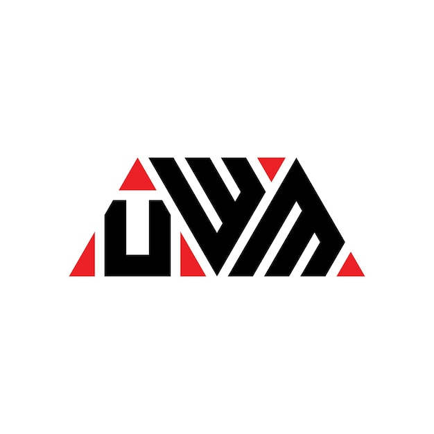 uwm triangle letter logo design with triangle shape uwm triangle logo design monogram uwm triangle vector logo template with red color uwm triangular logo simple elegant and luxurious logo uwm