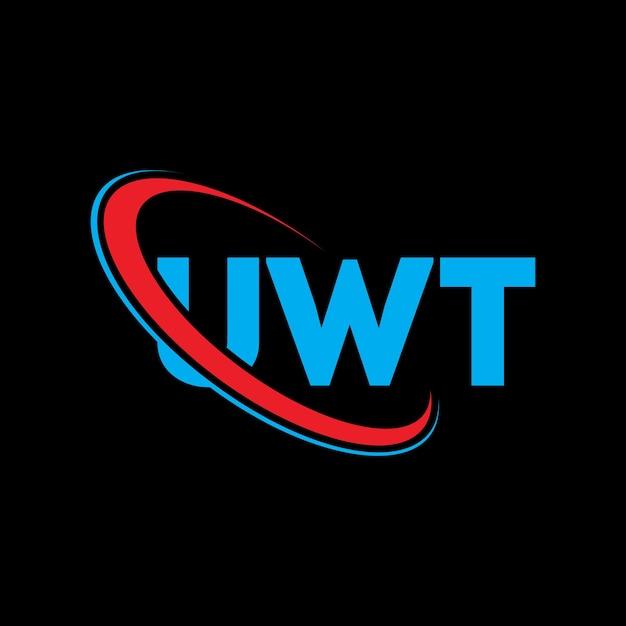 UWT のロゴはUWT の文字UW T の文字Logo のデザインUWS T のイニシャルUWS トのロゴはサークルと大文字のモノグラムで結びついているUWST のタイポグラフィーはテクノロジー事業と不動産のブランドです