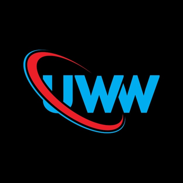 Vettore logo uww lettera uww lettera logo design iniziali logo uww collegato con cerchio e maiuscolo monogramma logo tipografia uww per il business tecnologico e marchio immobiliare