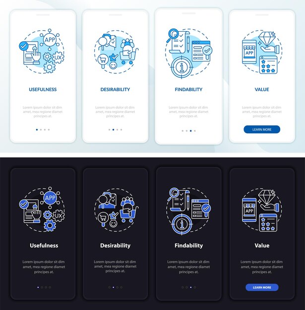 Основы ux на экране страницы мобильного приложения