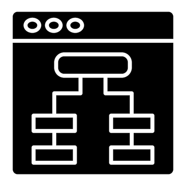UX インターフェース グリフ ソリッド ブラック イラスト