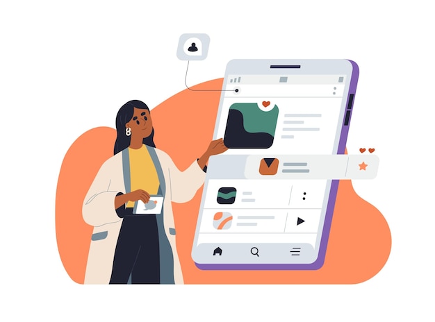 UX-ontwerper die een mobiele applicatie-interface creëert Ontwikkelaar die een digitaal app-ontwerp op het telefoonscherm bouwt Gebruikerservaring bruikbaarheidsconcept Vlakke vectorillustratie geïsoleerd op witte achtergrond