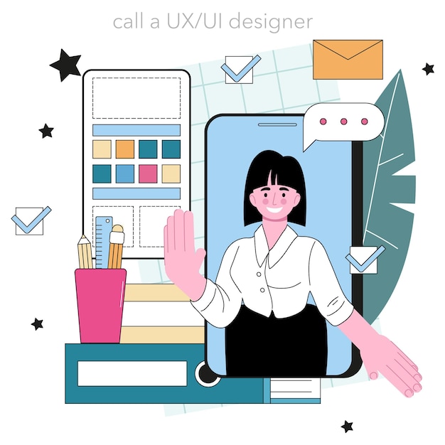 Онлайн-сервис или платформа дизайнера UX и UI Приложение или веб-сайт