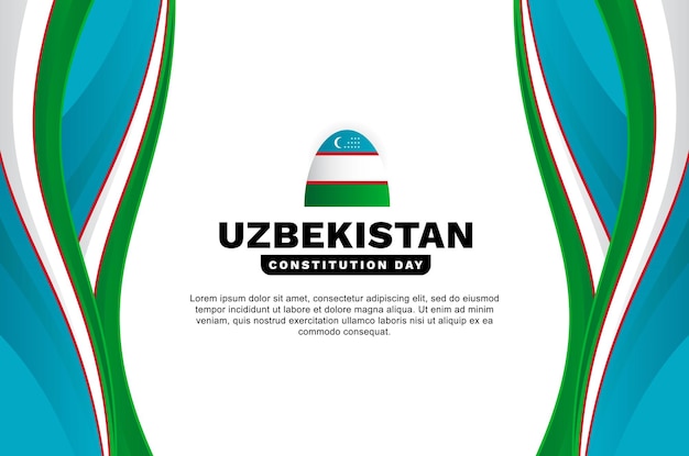 Evento di sfondo del giorno della costituzione dell'uzbekistan