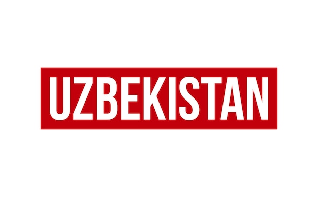 Uzbekistan rubber stamp seal vector