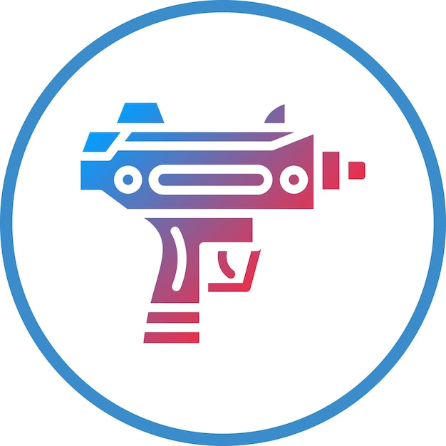 Vector uzi icon style