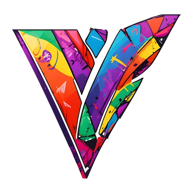 V Icon Logo Vector