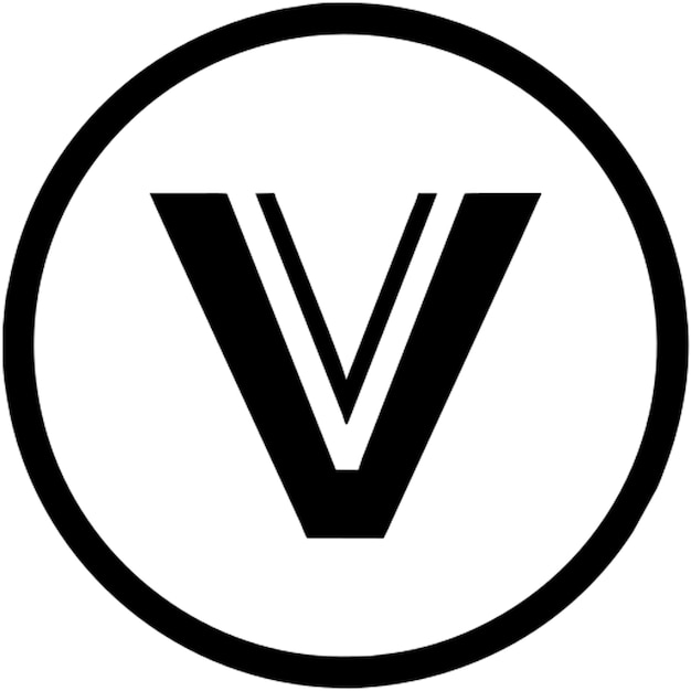 Vector v icon