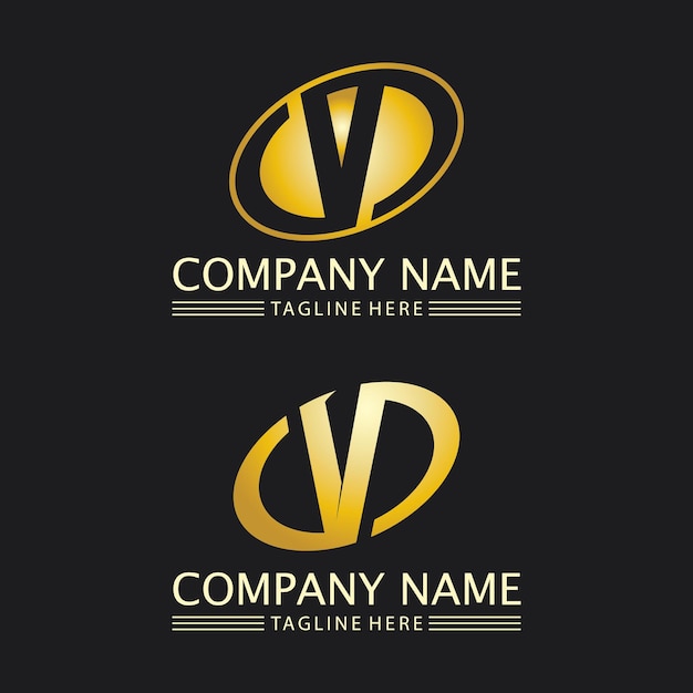 Vector v letter lightning logo template vector icon illustration design