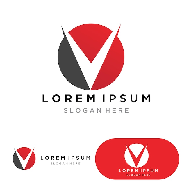 V Letter Logo and symbol vector template
