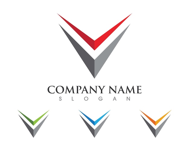 V Letter Logo Template