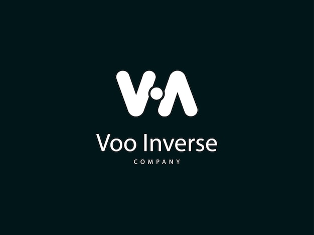 Logo della lettera v, design del logo v punteggiato per l'azienda, modello di design del logo della lettera v unica