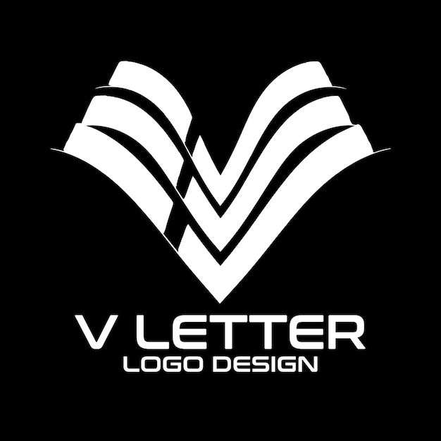 Vector v letter vector logoontwerp