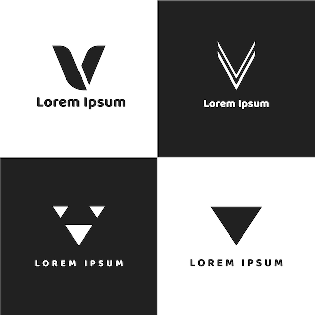 V logo collection