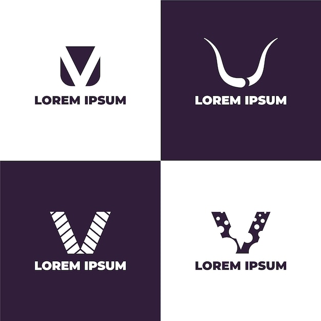 V logo collection