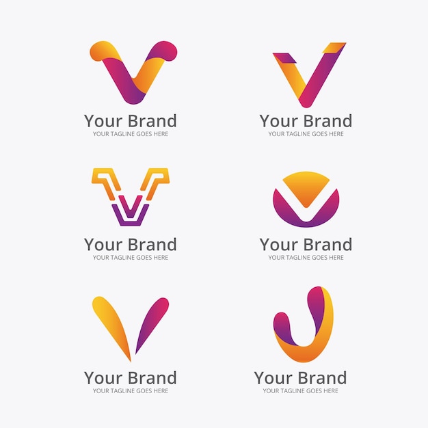 V logo collection