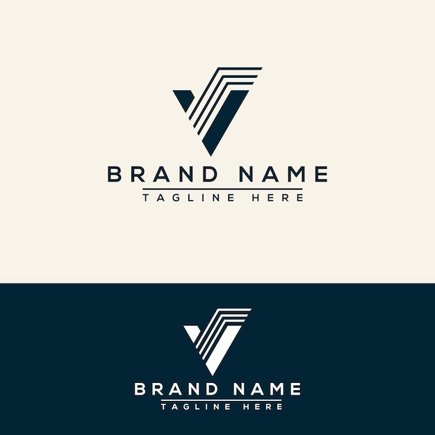 V Logo Design Template Vector Graphic Branding Element.