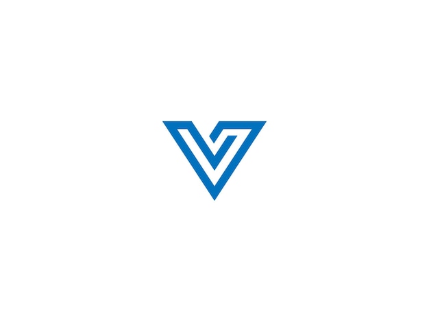 V logo  design