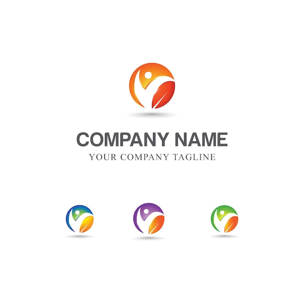 V Logo Template