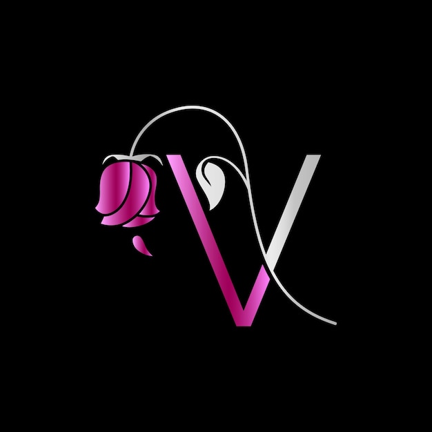 Vector v monogram-logotype voor feest, bruiloft, wenskaart, uitnodiging vectorsjabloon