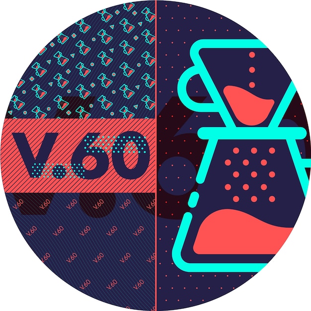 Vettore v60 coffee