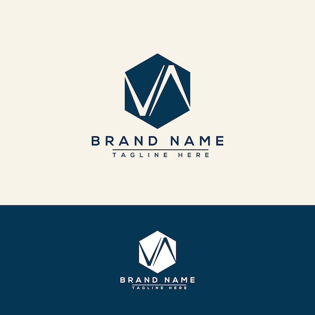 VA logo Design Template Vector Graphic Branding Element.