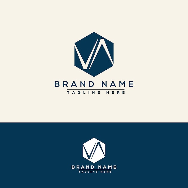 Vector va logo design template vector graphic branding element.