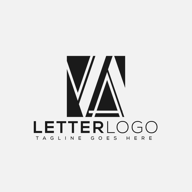 VA Logo Design Template Vector Graphic Branding Element