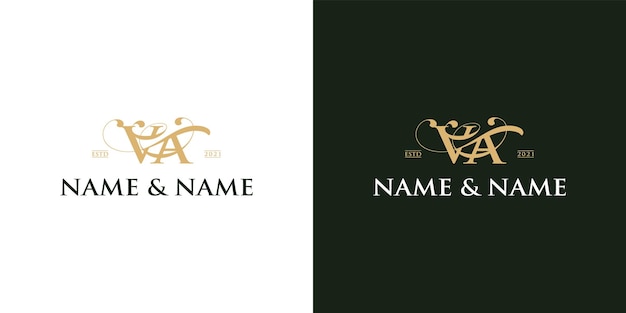 VA logo luxury design