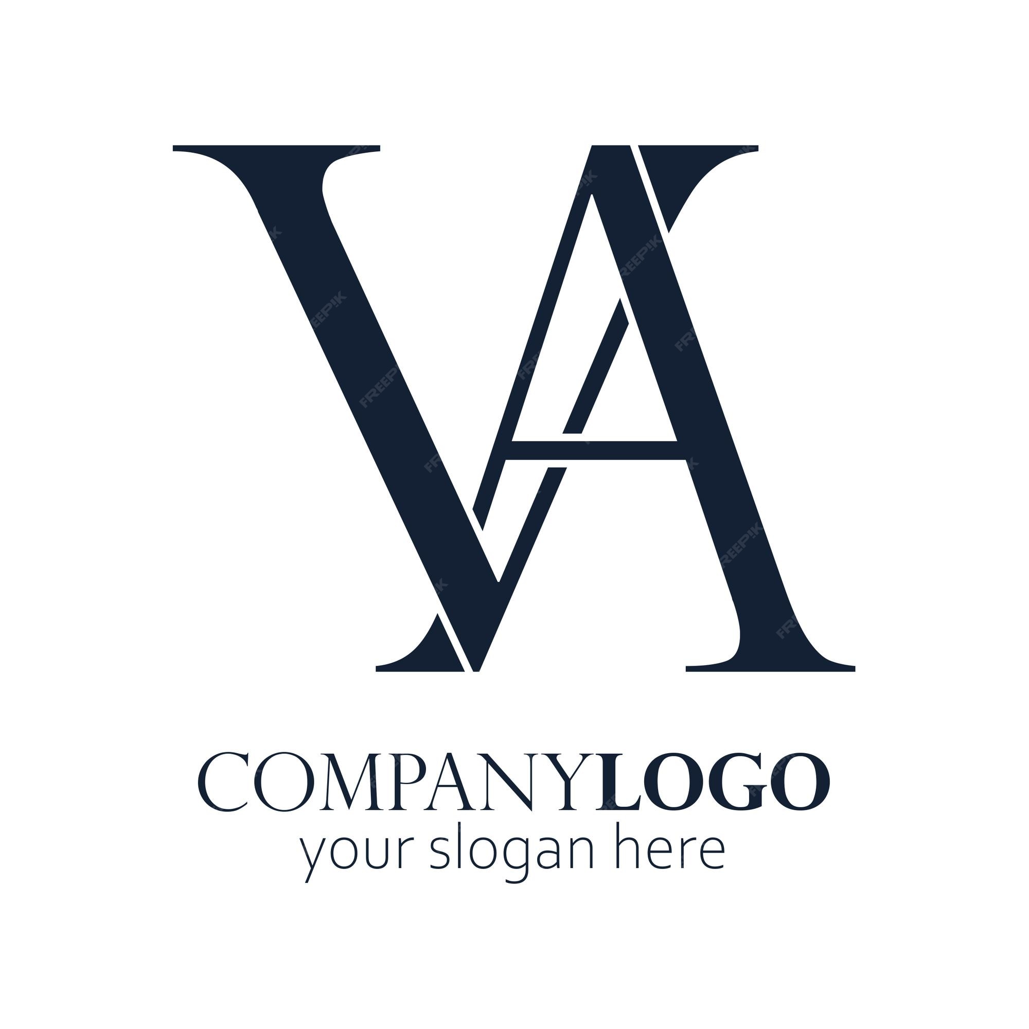Premium Vector | Va monogram logo elegant