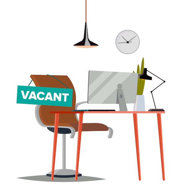 Vacancy job illustration