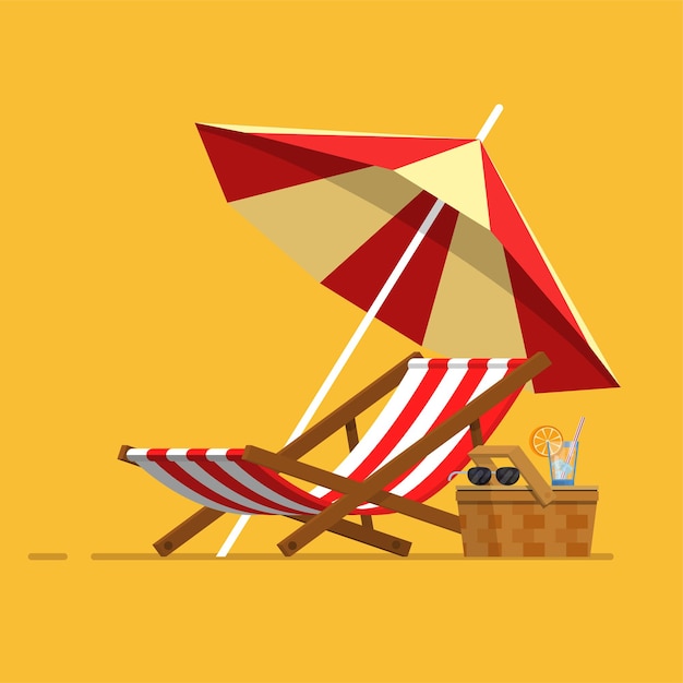 Vacation travel vacation beach umbrella beach chair