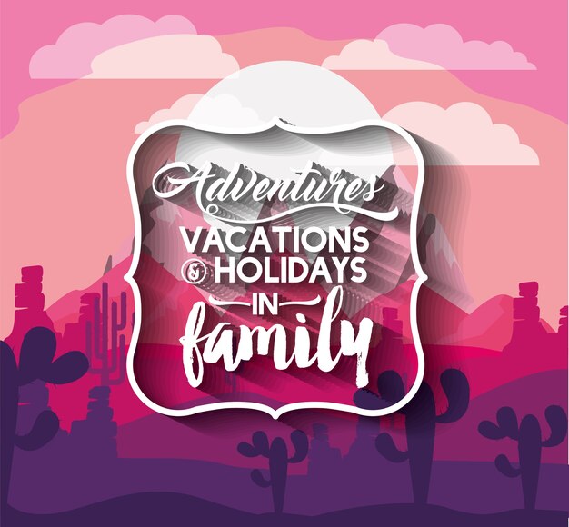 Vector vacations in family design