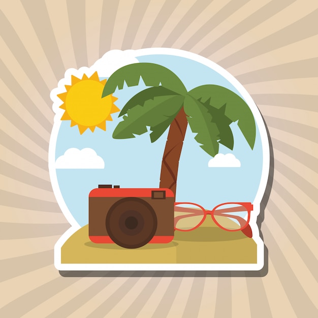 Vacations icon design