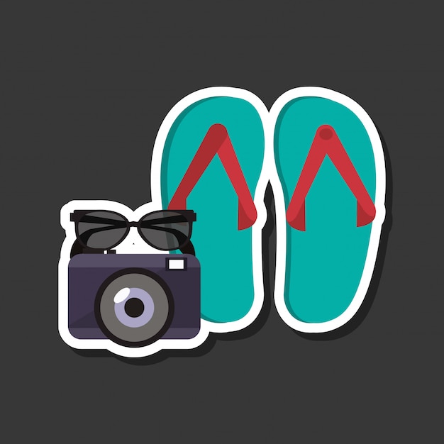 Vacations pictogram ontwerp