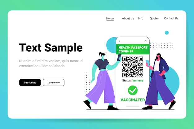 スマートフォンの画面でデジタル免疫パスポートを使用しているワクチン接種を受けた人は、無料のcovid-19パンデミックのリスクがあります