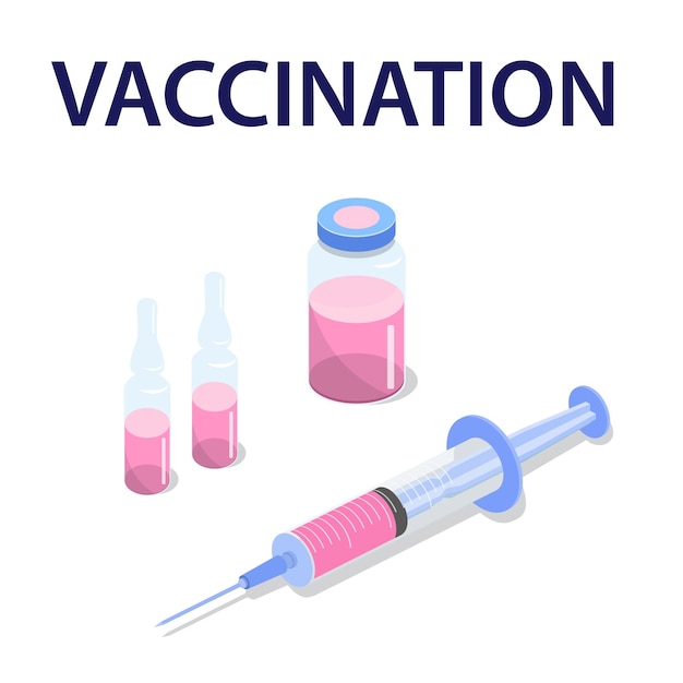 Vaccination concept poster