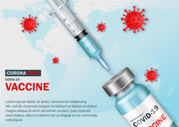 Banner medico di vaccinazione.