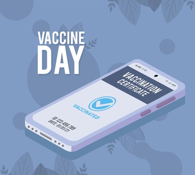 Vaccindag en smartphone