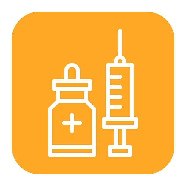 Vector vaccine icon vector image can be used for veterinary
