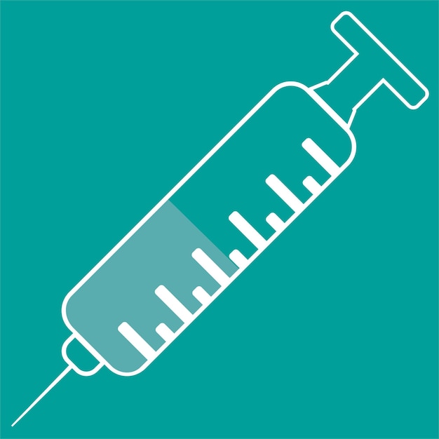 Vaccine needle illustration design